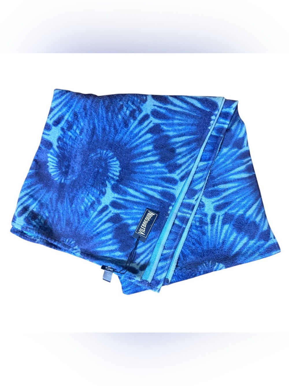 🔥 $195 Vilebrequin Beach Towel Blue Nautilus 🔥